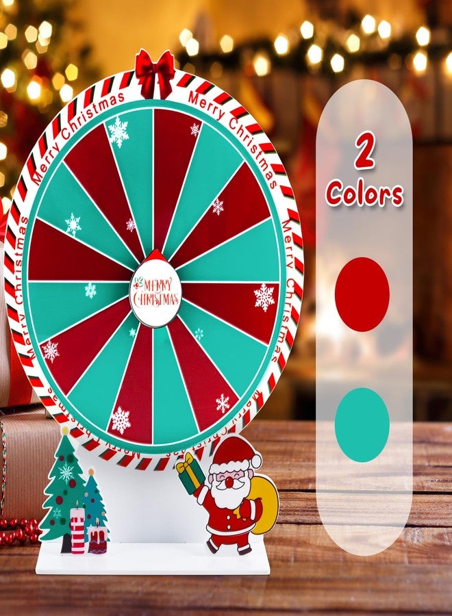 kithing 7.8" Christmas Spinning Wheel, 16 Slot Roulette Spinner - Tabletop Prize Game for Trade Shows, Parties & Fairs - Image 3